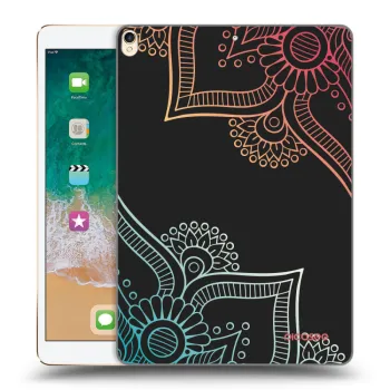 Picasee silikonový černý obal pro Apple iPad Pro 10.5" 2017 (2. gen) - Květinový vzor