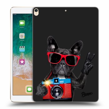 Picasee silikonový černý obal pro Apple iPad Pro 10.5" 2017 (2. gen) - French Bulldog