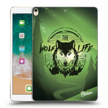 Picasee silikonový průhledný obal pro Apple iPad Pro 10.5" 2017 (2. gen) - Wolf life