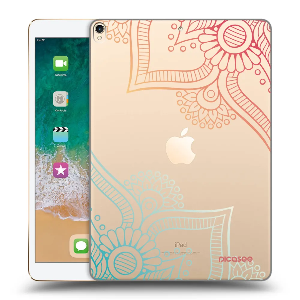 Picasee silikonový průhledný obal pro Apple iPad Pro 10.5" 2017 (2. gen) - Květinový vzor