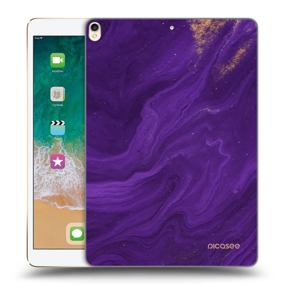 Picasee silikonový průhledný obal pro Apple iPad Pro 10.5" 2017 (2. gen) - Fialová