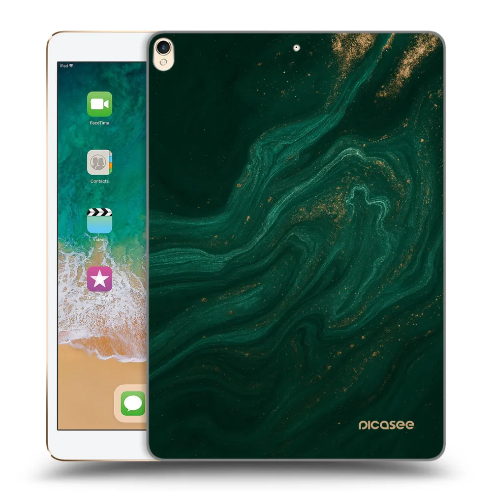 Picasee silikonový průhledný obal pro Apple iPad Pro 10.5" 2017 (2. gen) - Green