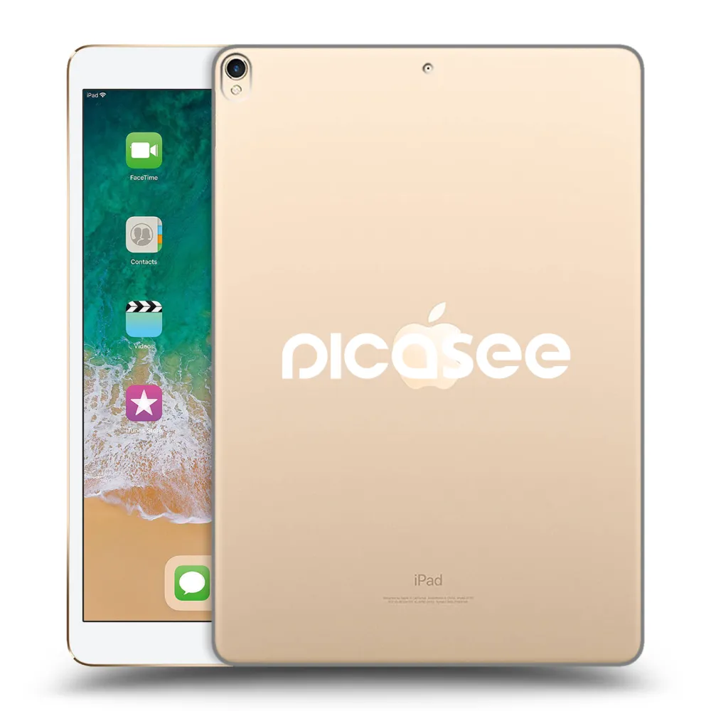 Picasee silikonový průhledný obal pro Apple iPad Pro 10.5" 2017 (2. gen) - Picasee - new logo - white