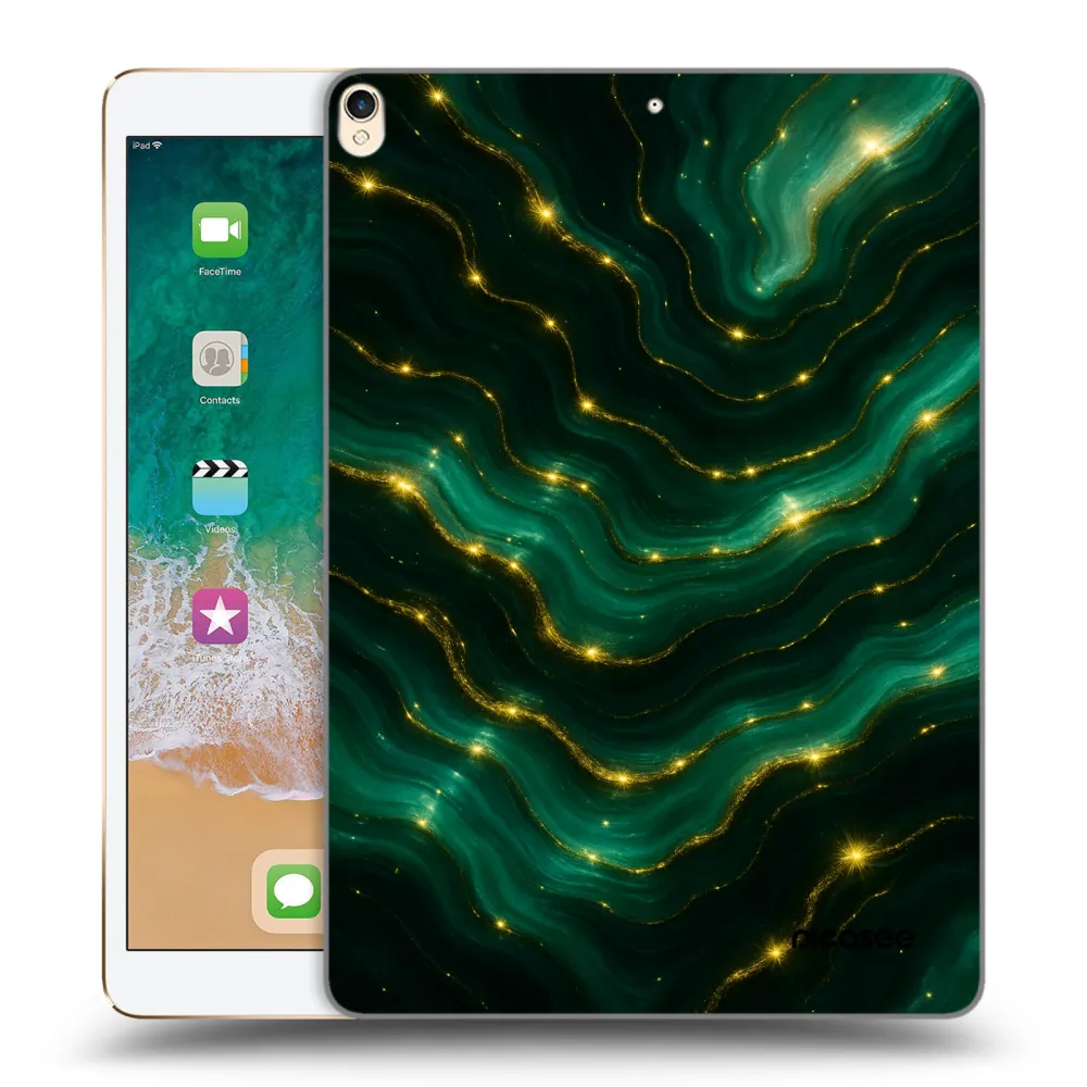 Picasee silikonový průhledný obal pro Apple iPad Pro 10.5" 2017 (2. gen) - Emerald