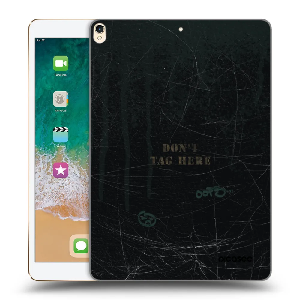 Picasee silikonový průhledný obal pro Apple iPad Pro 10.5" 2017 (2. gen) - DON´T TAG