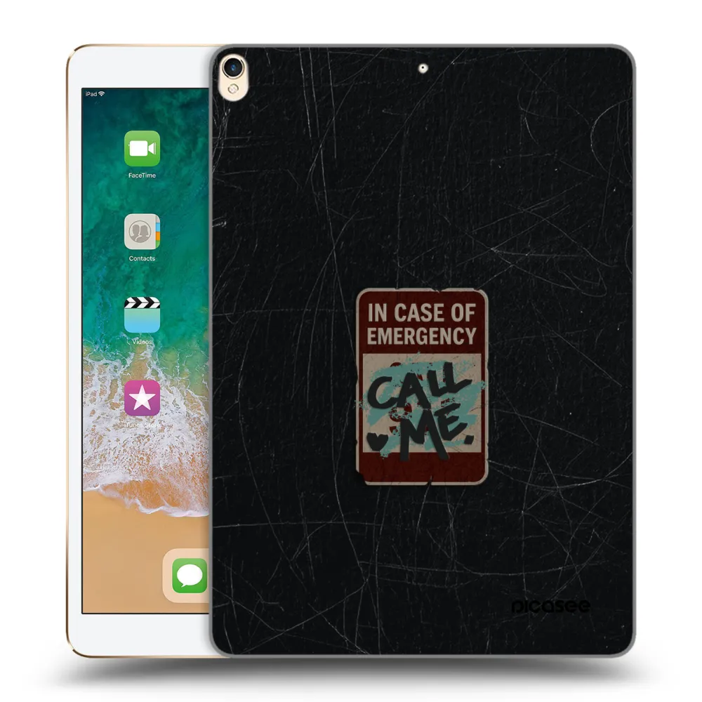 Picasee silikonový průhledný obal pro Apple iPad Pro 10.5" 2017 (2. gen) - EMERGENCY