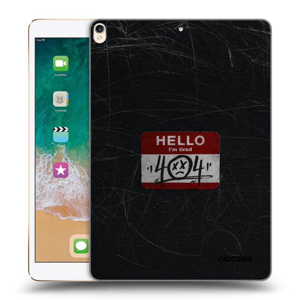 Picasee silikonový průhledný obal pro Apple iPad Pro 10.5" 2017 (2. gen) - HELLO 404
