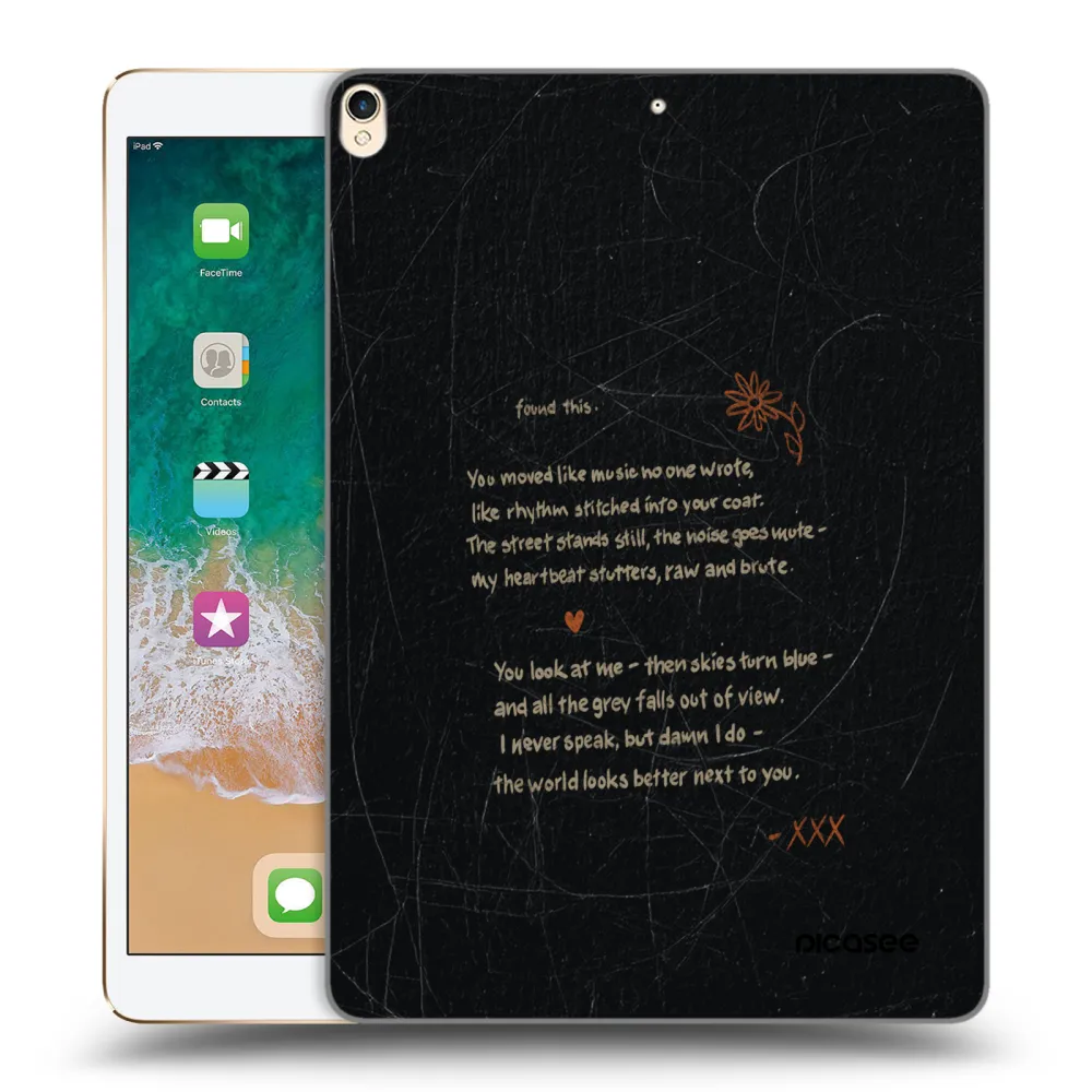 Picasee silikonový průhledný obal pro Apple iPad Pro 10.5" 2017 (2. gen) - POET