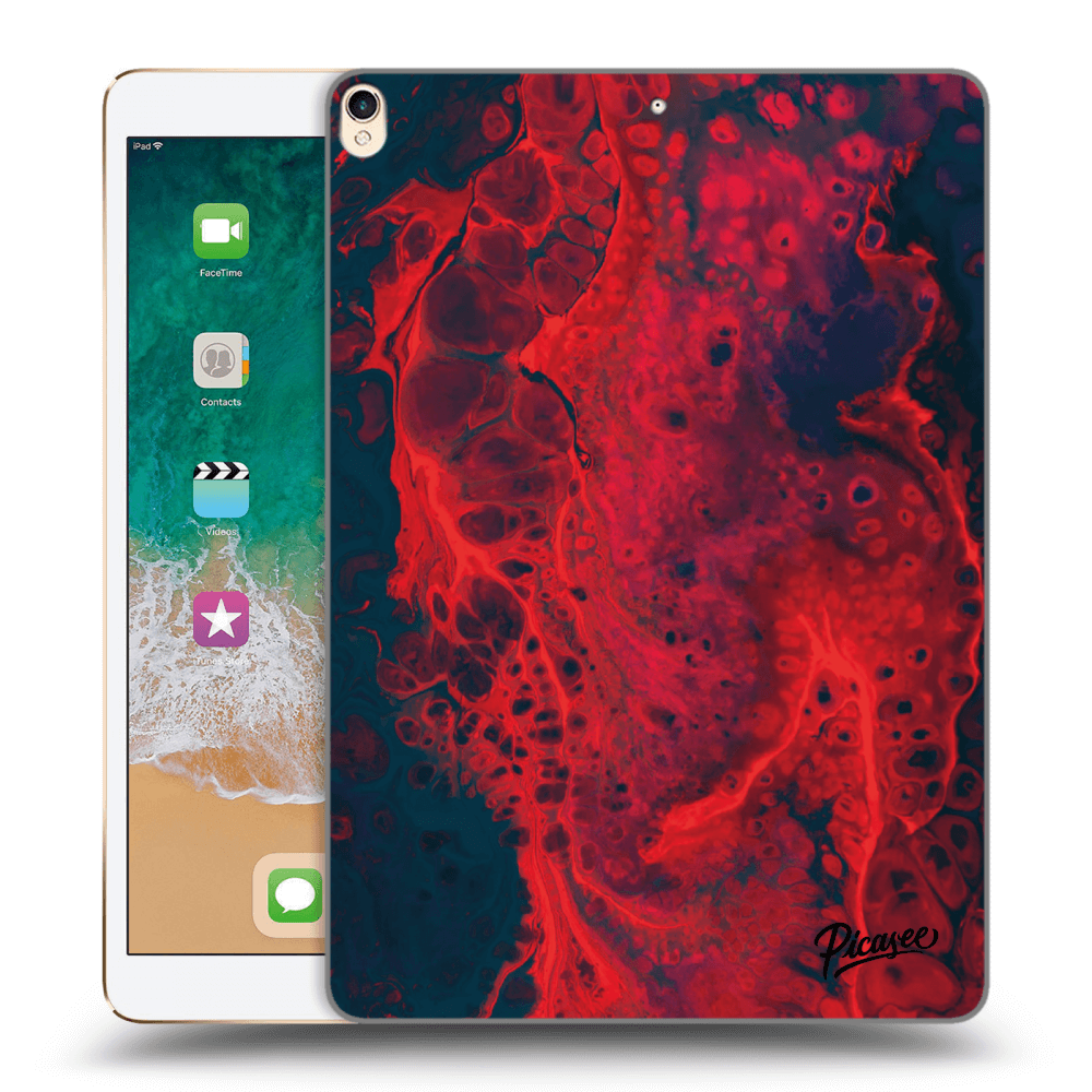 Picasee silikonový průhledný obal pro Apple iPad Pro 10.5" 2017 (2. gen) - Organic red