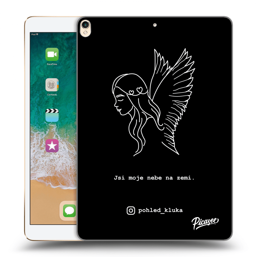 Picasee silikonový černý obal pro Apple iPad Pro 10.5" 2017 (2. gen) - Heaven White
