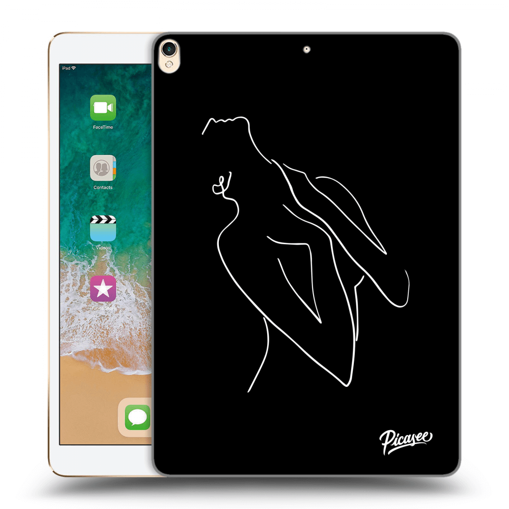 Picasee silikonový černý obal pro Apple iPad Pro 10.5" 2017 (2. gen) - Sensual girl White