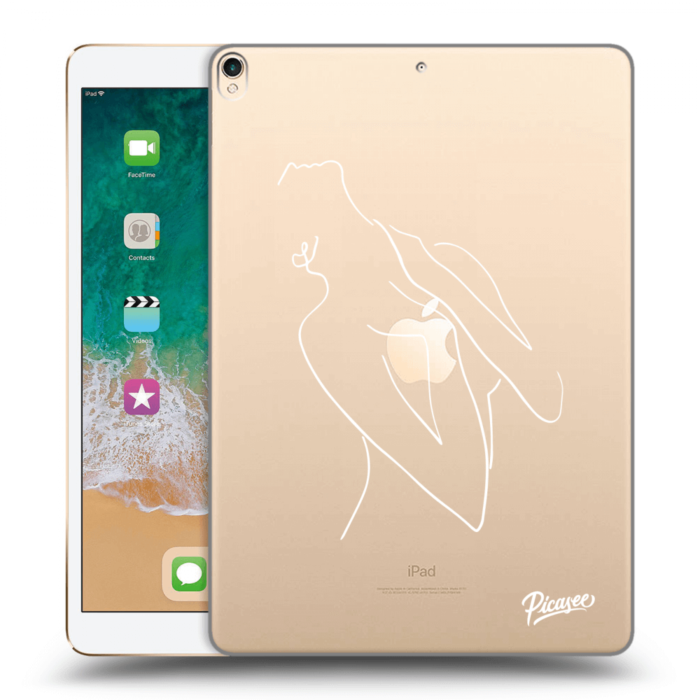 Picasee silikonový průhledný obal pro Apple iPad Pro 10.5" 2017 (2. gen) - Sensual girl White
