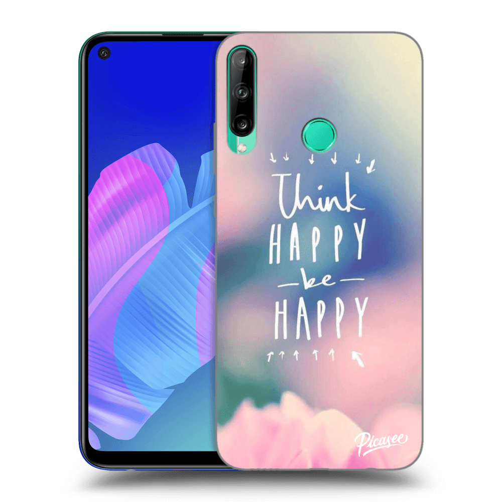 Picasee silikonový průhledný obal pro Huawei P40 Lite E - Think happy be happy
