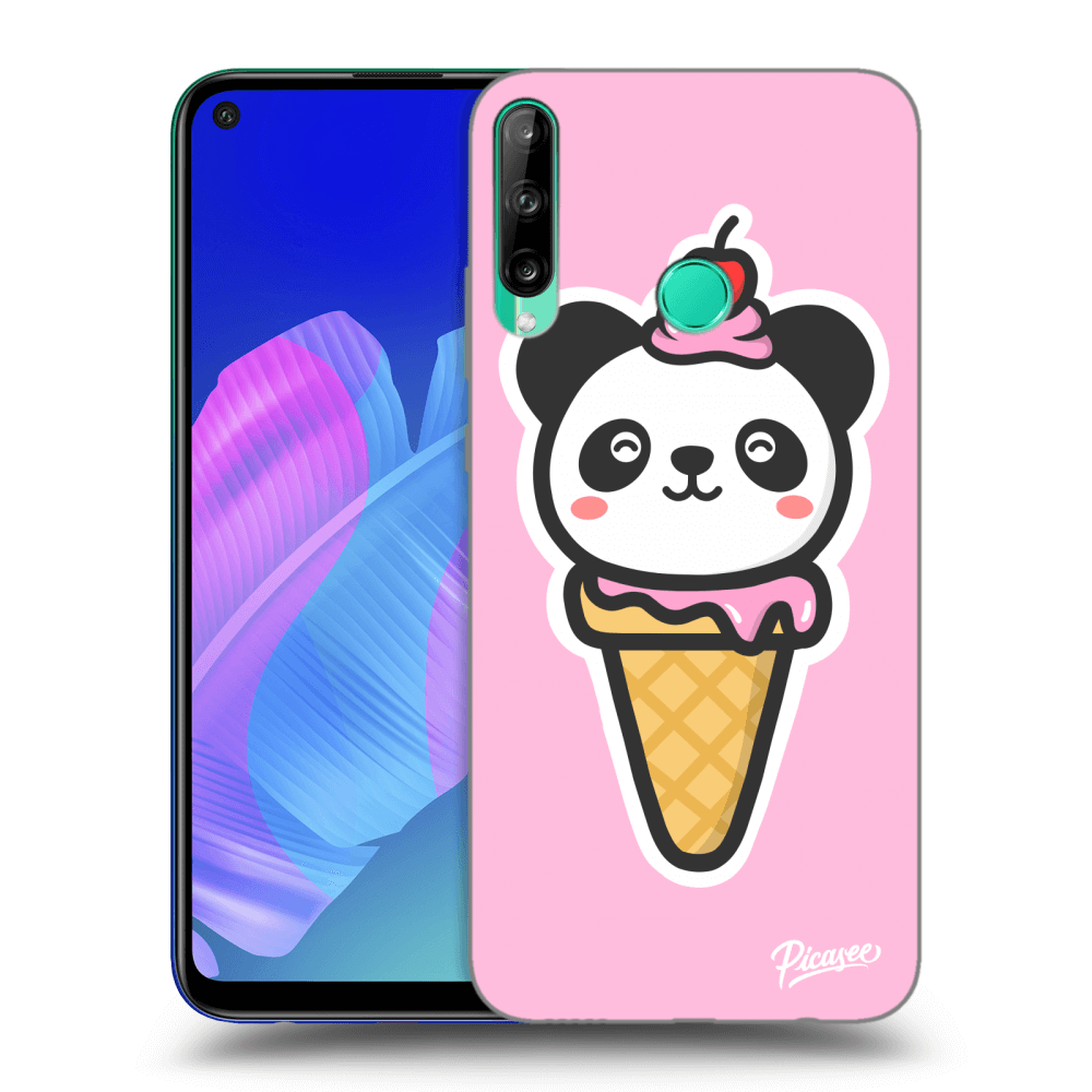 Picasee silikonový černý obal pro Huawei P40 Lite E - Ice Cream Panda