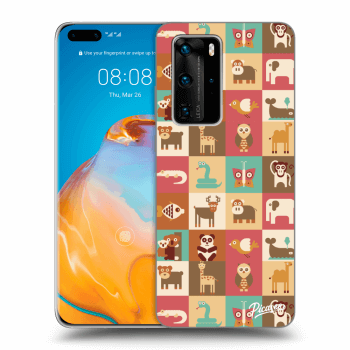 Picasee silikonový průhledný obal pro Huawei P40 Pro - Animals