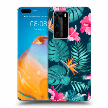 Obal pro Huawei P40 Pro - Pink Monstera