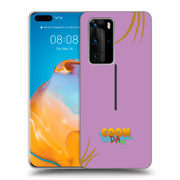 Picasee silikonový průhledný obal pro Huawei P40 Pro - COONDA růžovka