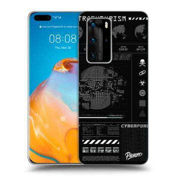 Picasee silikonový černý obal pro Huawei P40 Pro - FUTURE