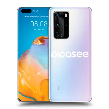 Obal pro Huawei P40 Pro - Picasee - new logo - white