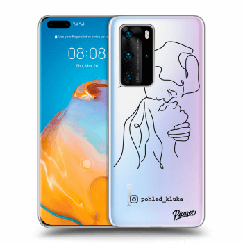 Picasee silikonový průhledný obal pro Huawei P40 Pro - Forehead kiss