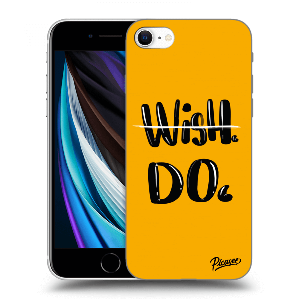 Picasee silikonový průhledný obal pro Apple iPhone SE 2020 - Wish Do