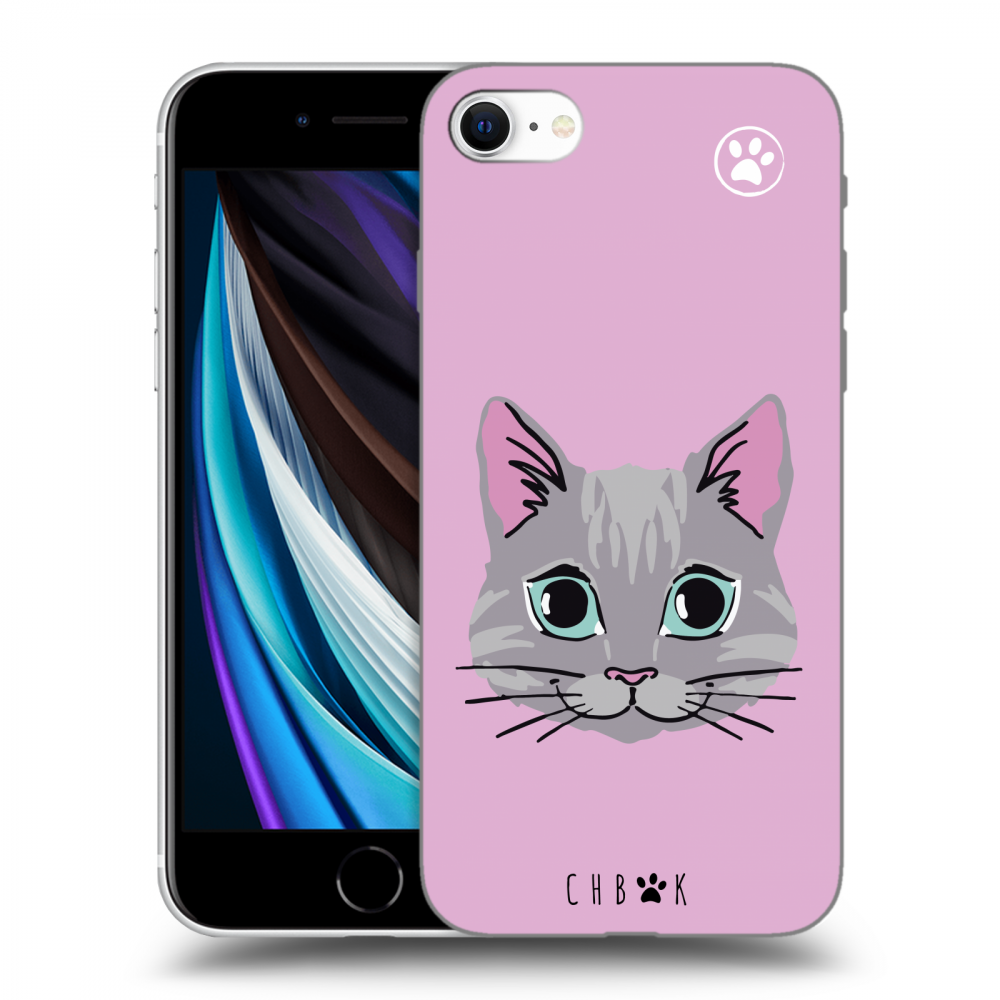 Picasee silikonový černý obal pro Apple iPhone SE 2020 - Chybí mi kočky - Růžová