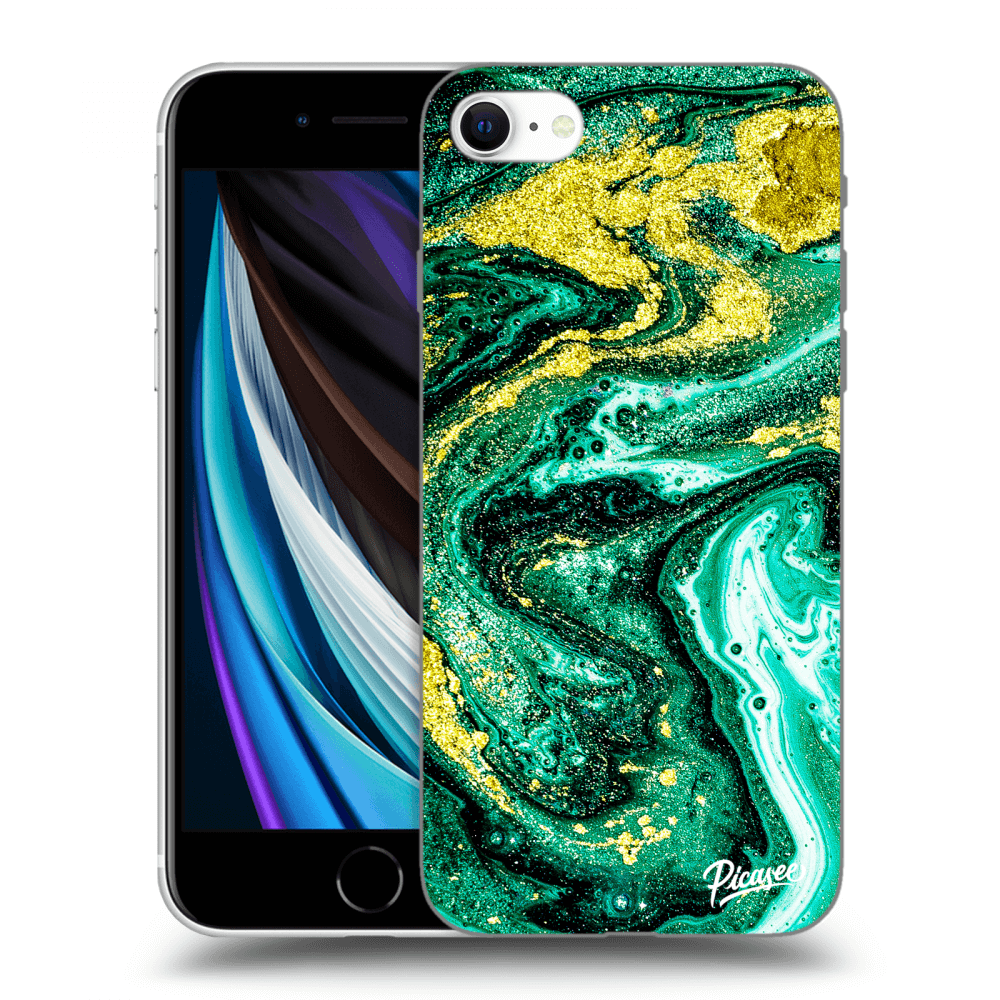 Picasee ULTIMATE CASE pro Apple iPhone SE 2020 - Green Gold
