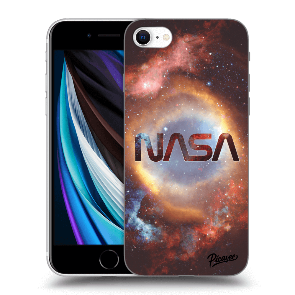 Picasee silikonový černý obal pro Apple iPhone SE 2020 - Nebula