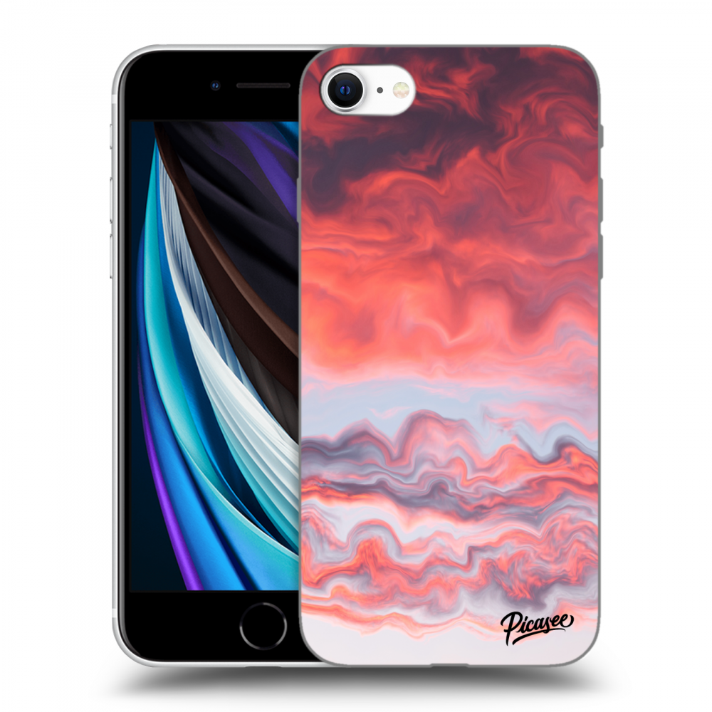 Picasee silikonový černý obal pro Apple iPhone SE 2020 - Sunset
