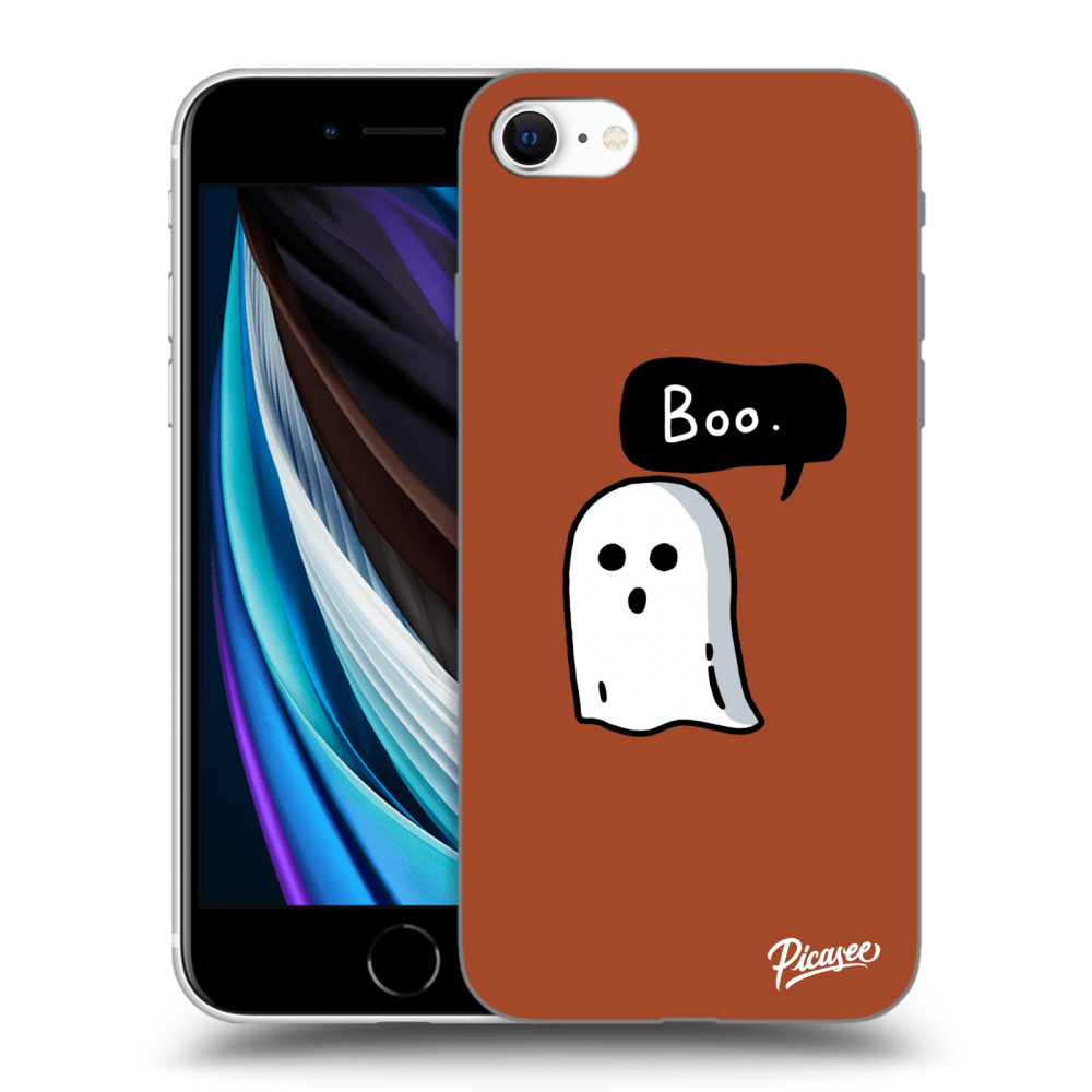 Picasee silikonový černý obal pro Apple iPhone SE 2020 - Boo