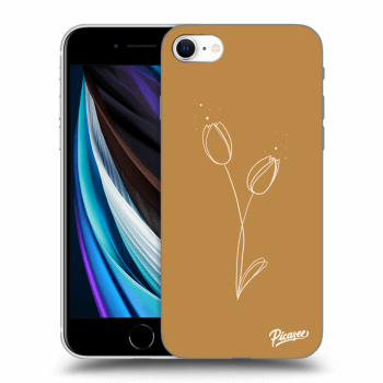 Picasee silikonový průhledný obal pro Apple iPhone SE 2020 - Tulips