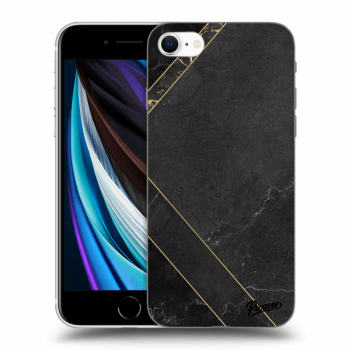 Obal pro Apple iPhone SE 2020 - Black tile