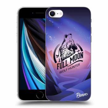 Picasee silikonový černý obal pro Apple iPhone SE 2020 - Wolf