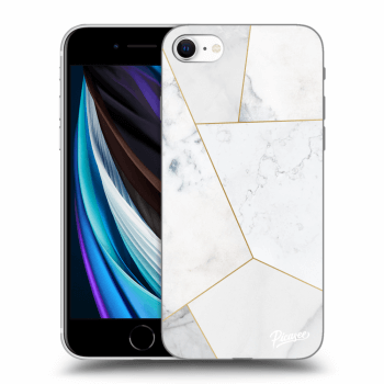 Obal pro Apple iPhone SE 2020 - White tile