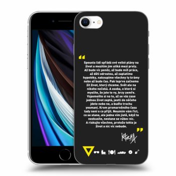 Picasee silikonový černý obal pro Apple iPhone SE 2020 - Kazma - BUĎTE TROCHU YESMANI