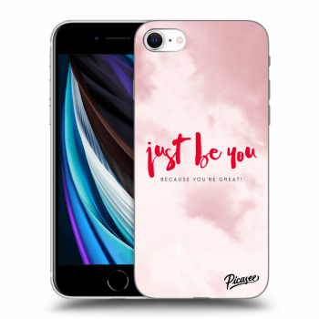 Picasee silikonový černý obal pro Apple iPhone SE 2020 - Just be you