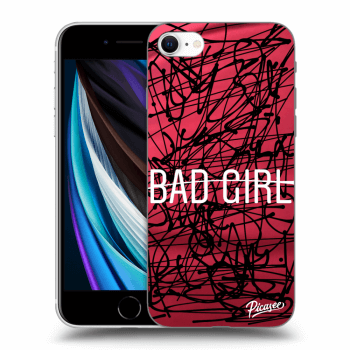 Picasee silikonový černý obal pro Apple iPhone SE 2020 - Bad girl