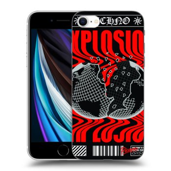 Picasee silikonový černý obal pro Apple iPhone SE 2020 - EXPLOSION