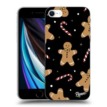 Picasee silikonový černý obal pro Apple iPhone SE 2020 - Gingerbread