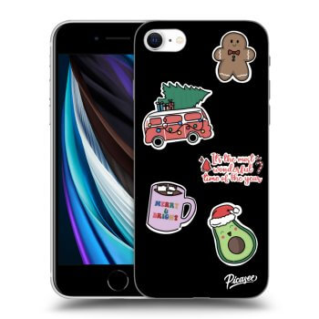 Obal pro Apple iPhone SE 2020 - Christmas Stickers
