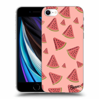 Picasee silikonový průhledný obal pro Apple iPhone SE 2020 - Watermelon