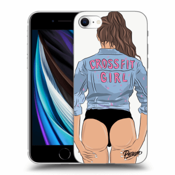 Picasee silikonový černý obal pro Apple iPhone SE 2020 - Crossfit girl - nickynellow