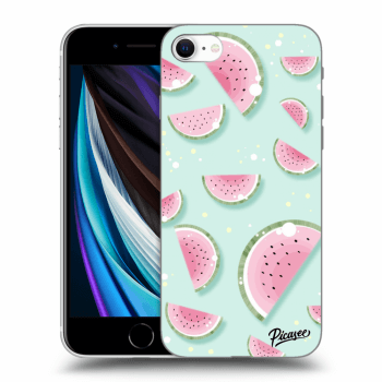 Picasee silikonový průhledný obal pro Apple iPhone SE 2020 - Watermelon 2