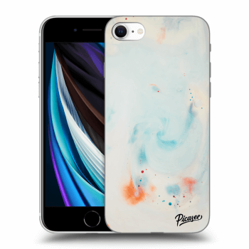 Picasee silikonový průhledný obal pro Apple iPhone SE 2020 - Splash