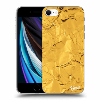 Picasee silikonový černý obal pro Apple iPhone SE 2020 - Gold