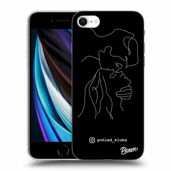 Picasee silikonový černý obal pro Apple iPhone SE 2020 - Forehead kiss White
