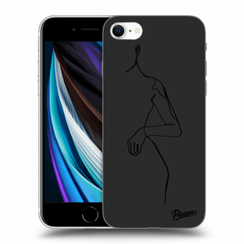 Picasee silikonový černý obal pro Apple iPhone SE 2020 - Simple body
