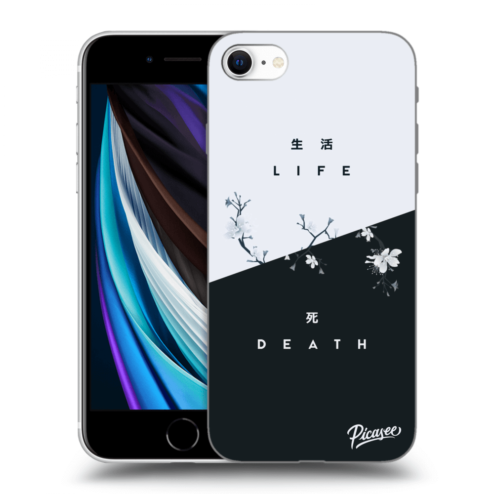 Picasee silikonový černý obal pro Apple iPhone SE 2020 - Life - Death