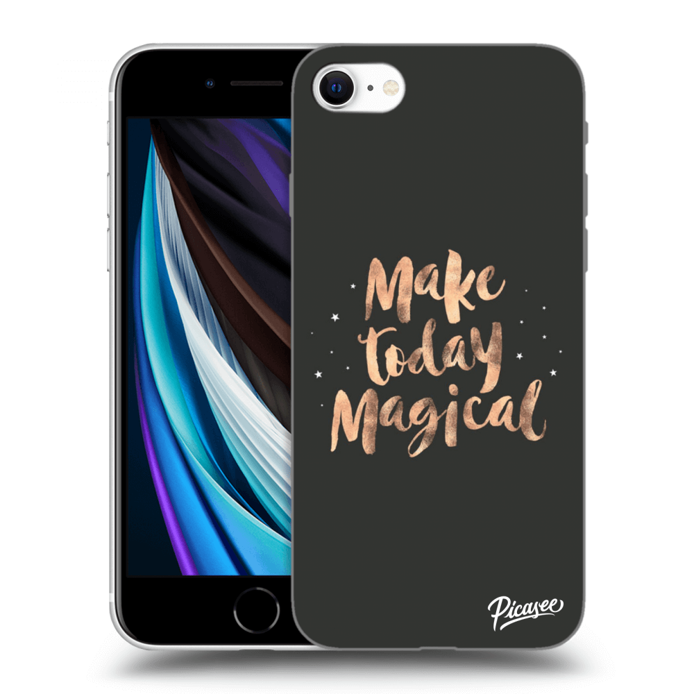 Picasee silikonový průhledný obal pro Apple iPhone SE 2020 - Make today Magical