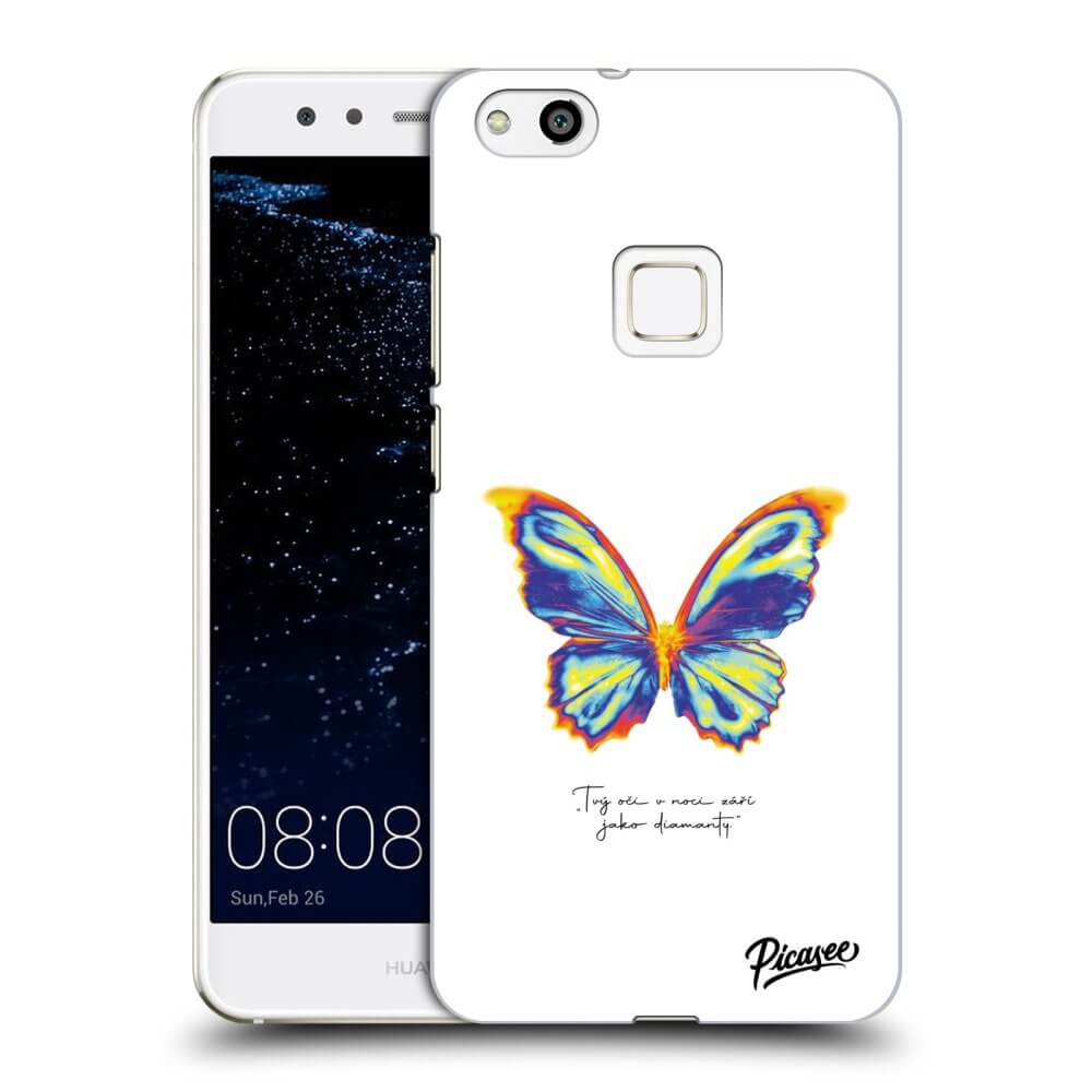 Picasee silikonový průhledný obal pro Huawei P10 Lite - Diamanty White